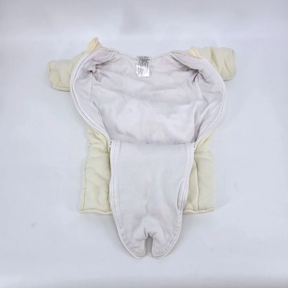Baby Merlin's Magic Sleepsuit Cream Cotton Transition Swaddle Large 6-9 Months